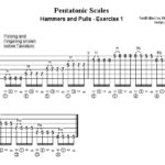 pentatonic scales hammers and pulls - exercise 1